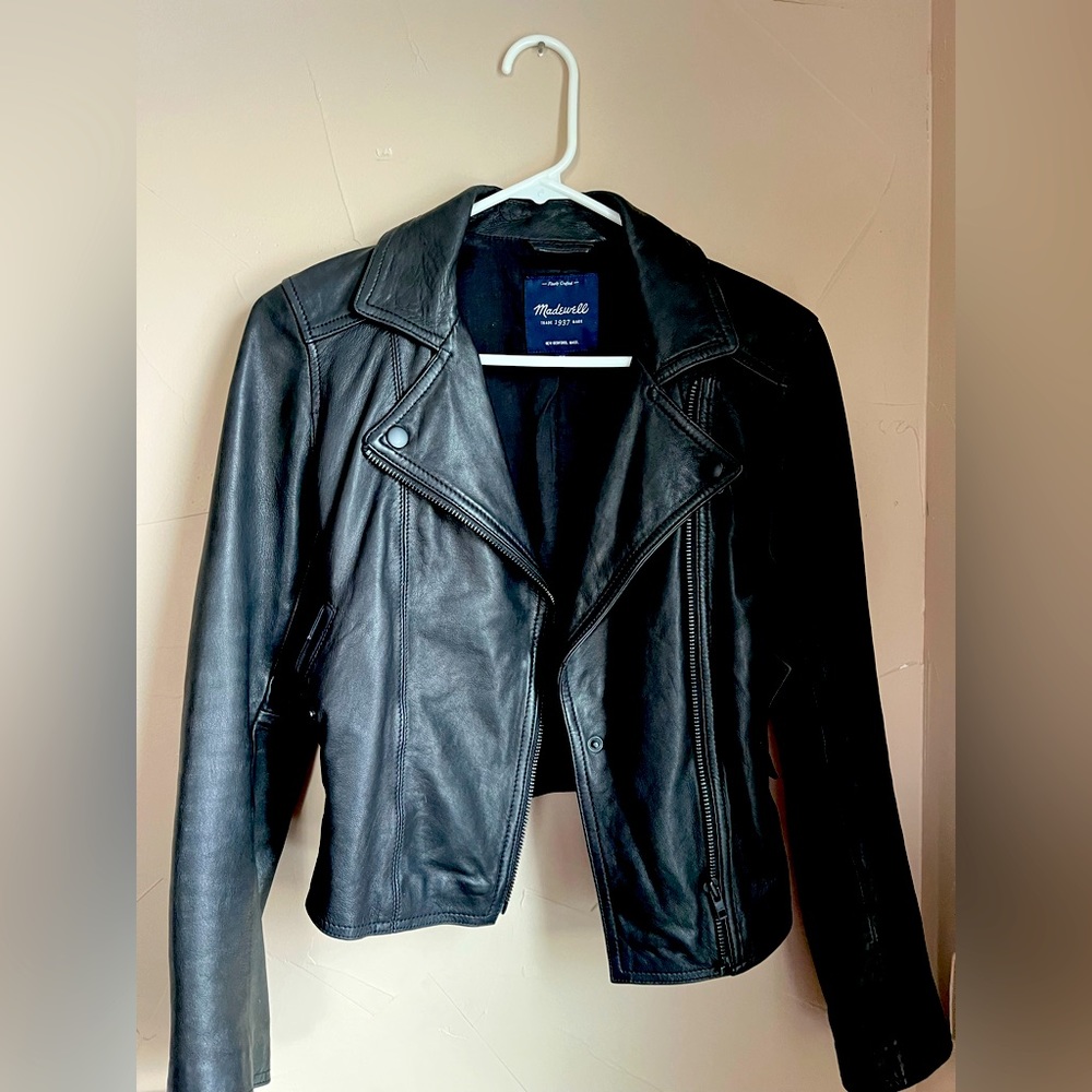 Madewell leather jacket, size XS